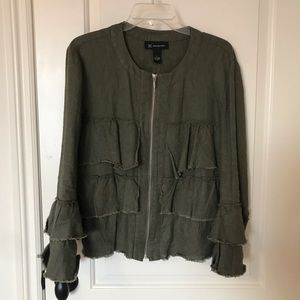 Army green blouse